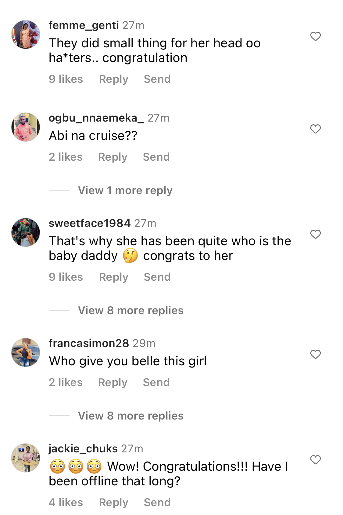 BBNaija Queen Announces Pregnancy [photos]
