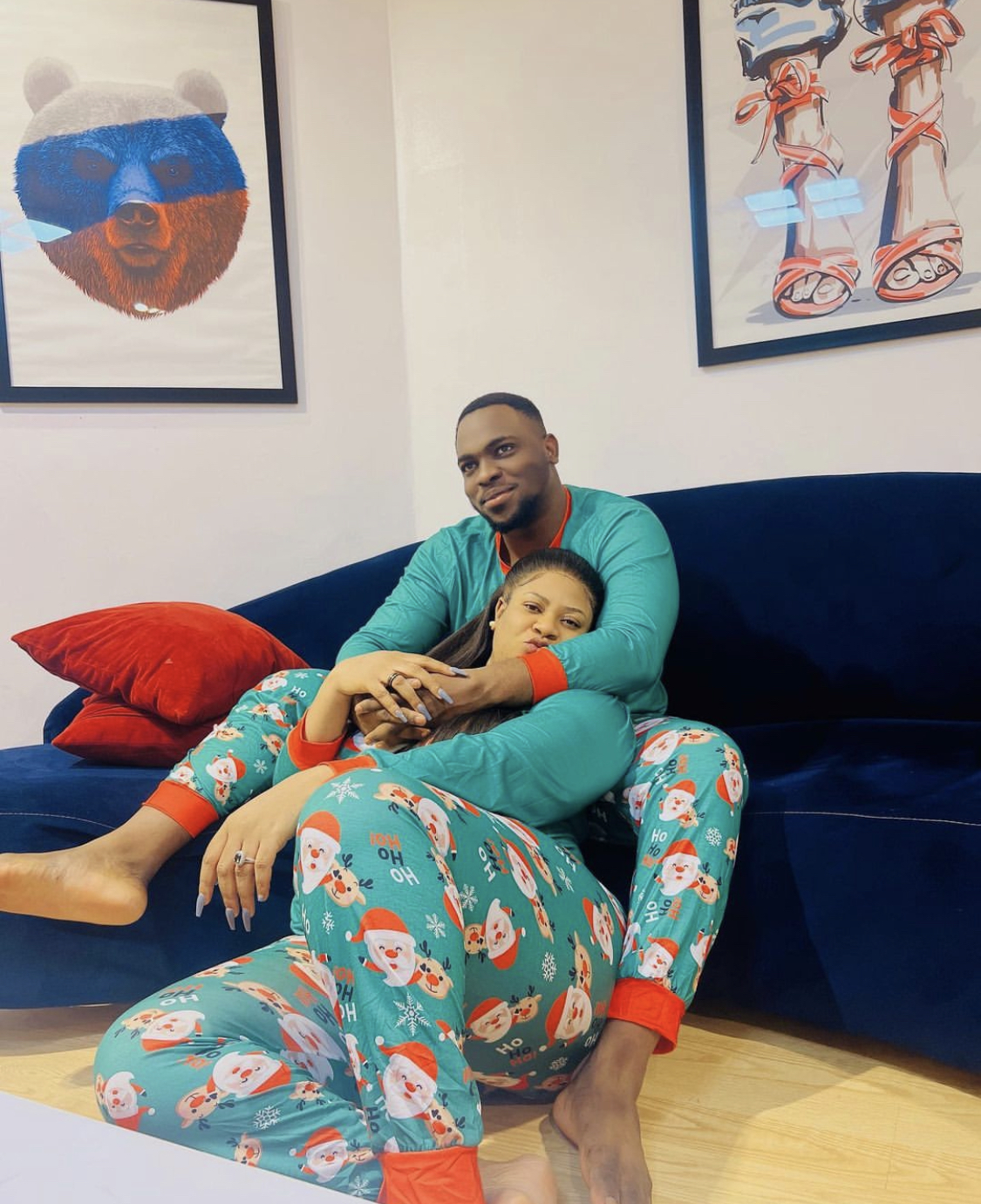 Actress Nkechi Blessing and boyfriend share loved up Christmas photos