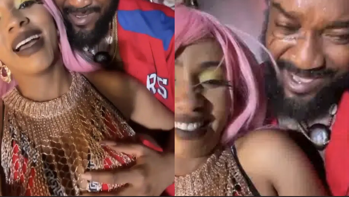 You don scatter my breast – Mercy Eke tells Chidi Mokeme after shooting scene [video]