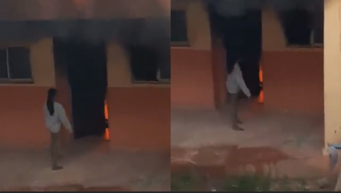 Unstable Female UNIABUJA Student sets hostel ablaze [video]
