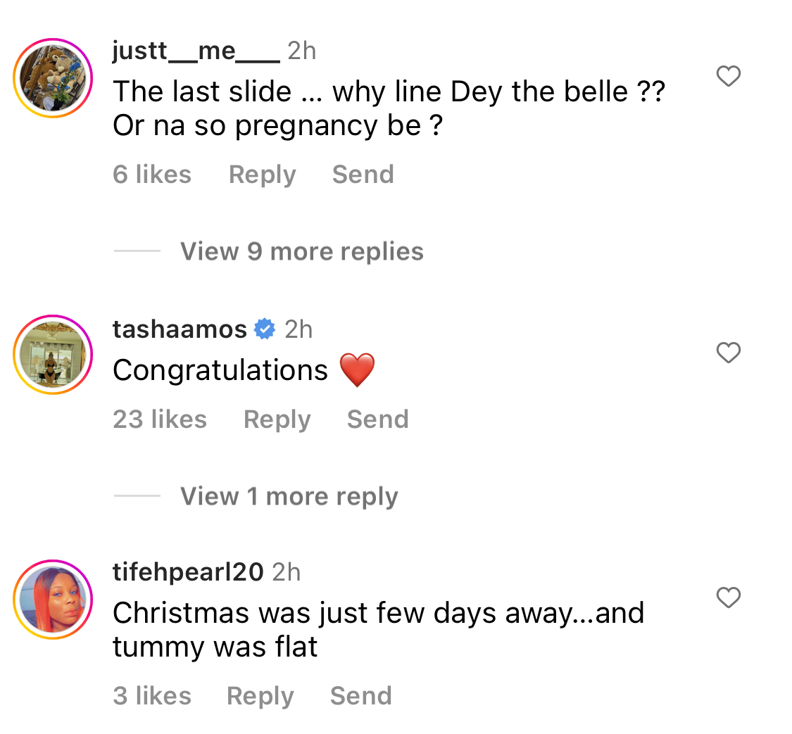 Your tummy was flat days ago - Fans Query BBNaija’s Ka3na as she announces pregnancy with huge baby bump [photos]