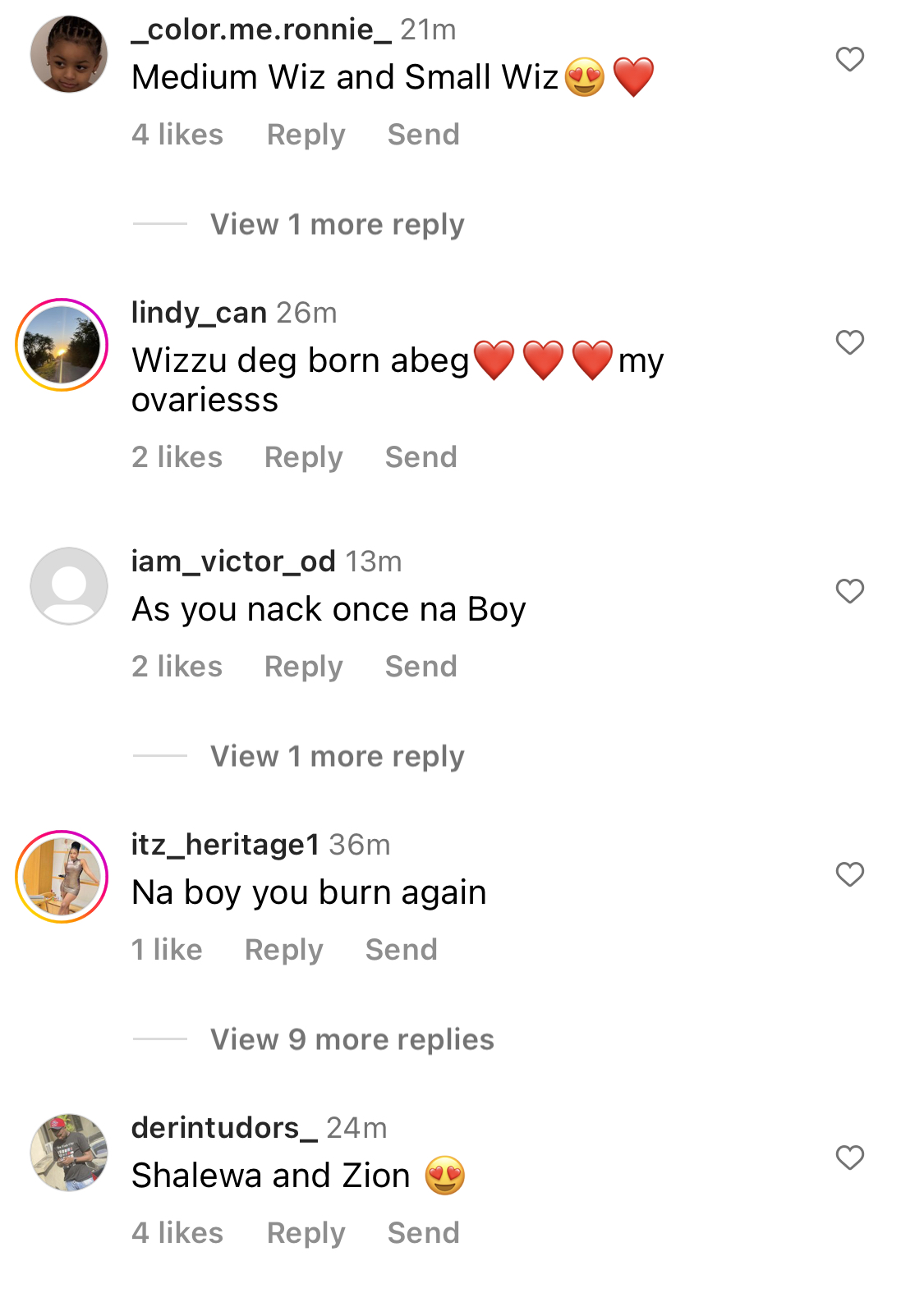 Medium and Small Wiz - Fans React as Singer Wizkid shares first photo of second son with elder brother Zion