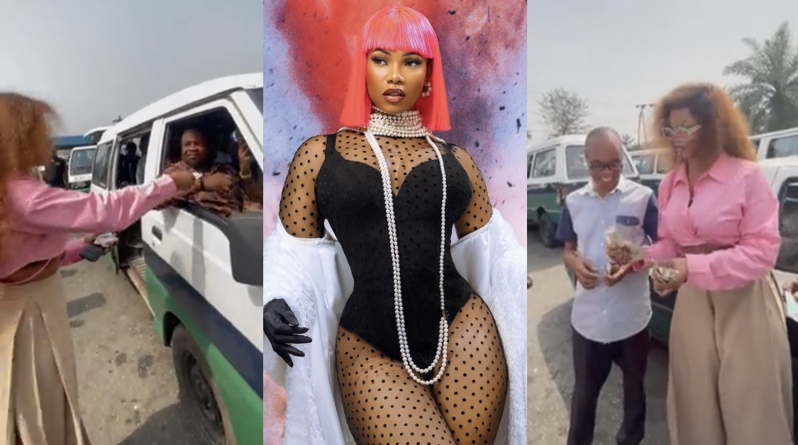 This is against INEC rule – Fans react as BBNaija Tacha shares money to Lagosians with PVC [video]