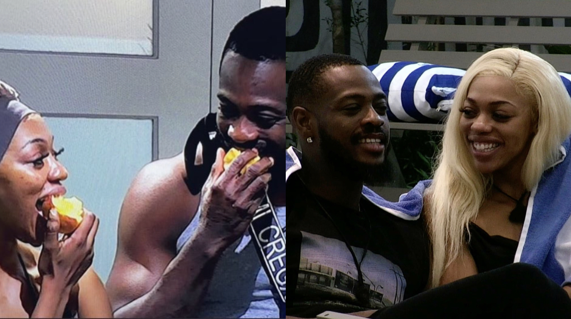 BBTitans: Barely 48 hours into show Khosi kisses Yemi Cregx under duvet despite having “serious boyfriend” outside house [video]