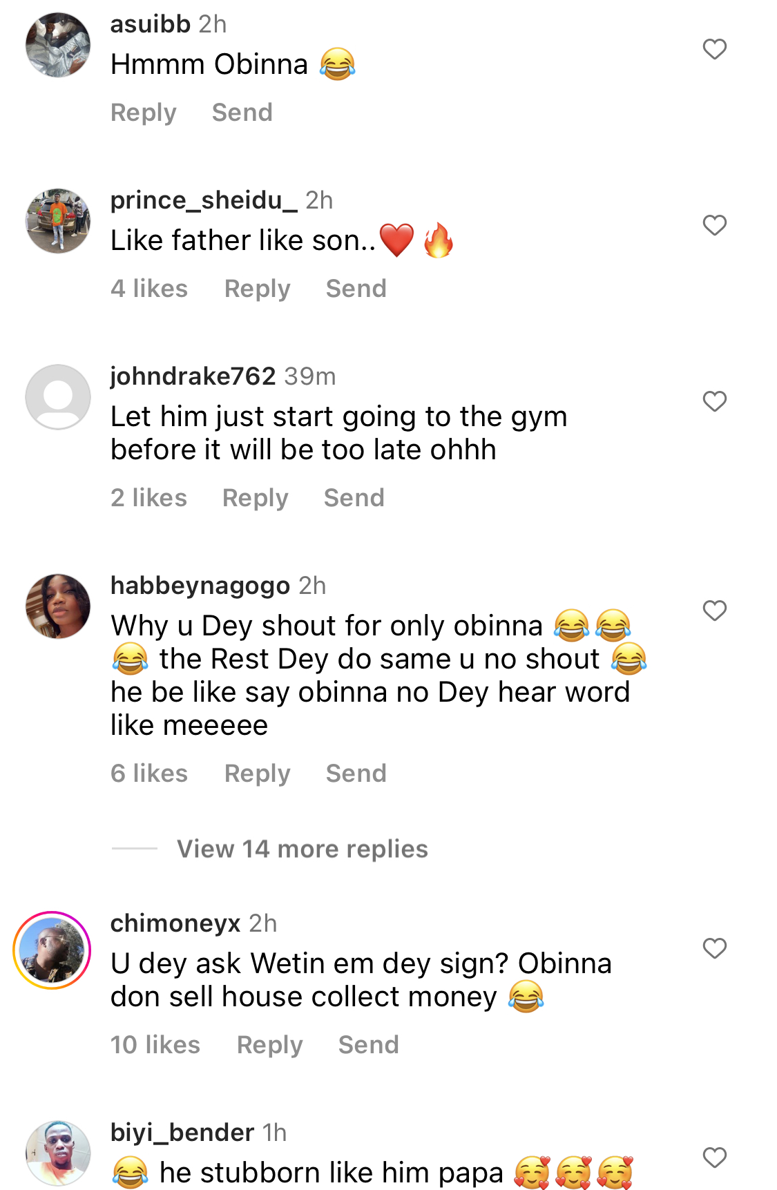 Lion no day born goat - Fans react to striking resemblance of Cubana Chief priest to son Obinna [video]