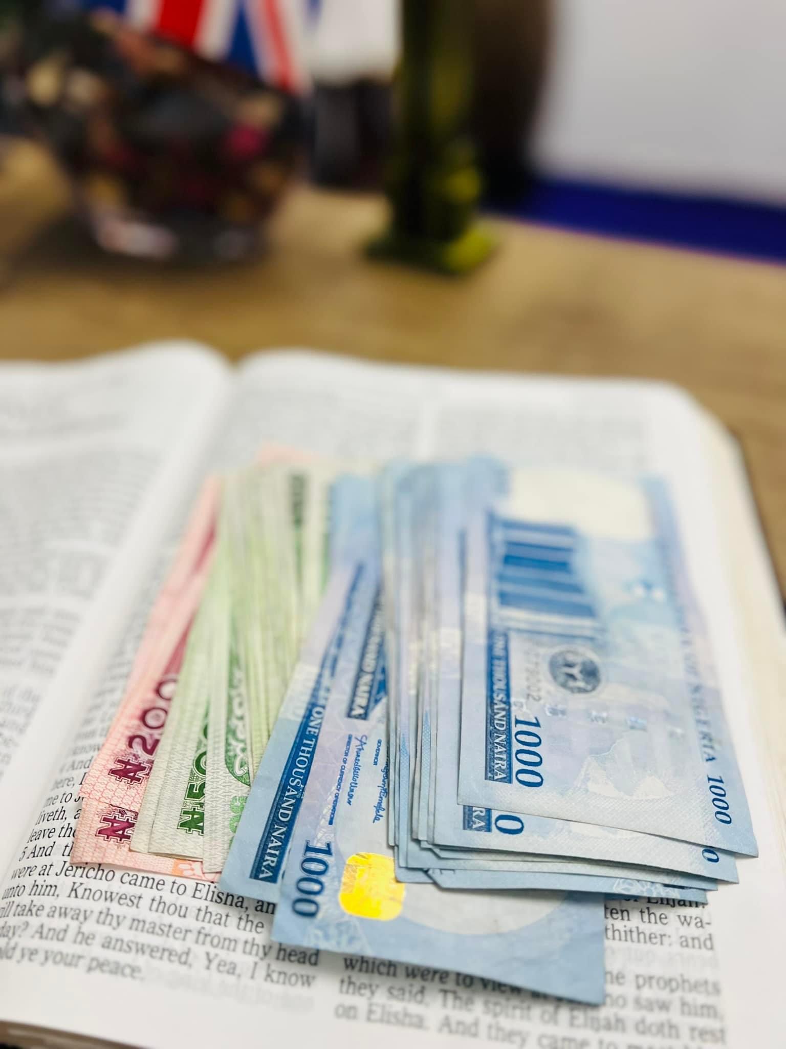 Bank of heaven supplied it - Pastor Agochukwu explains how his Bible created new naira notes [photos]