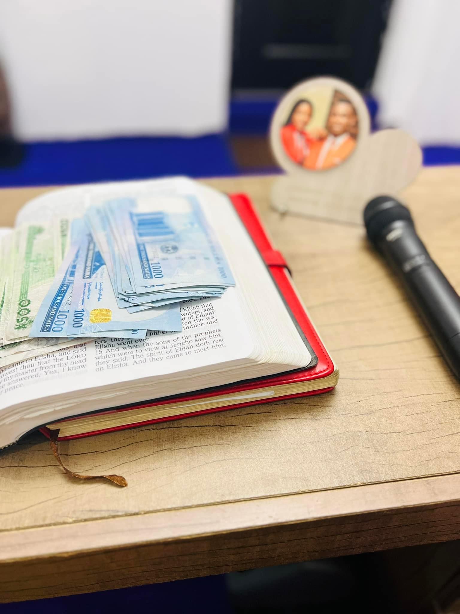 Bank of heaven supplied it - Pastor Agochukwu explains how his Bible created new naira notes [photos]