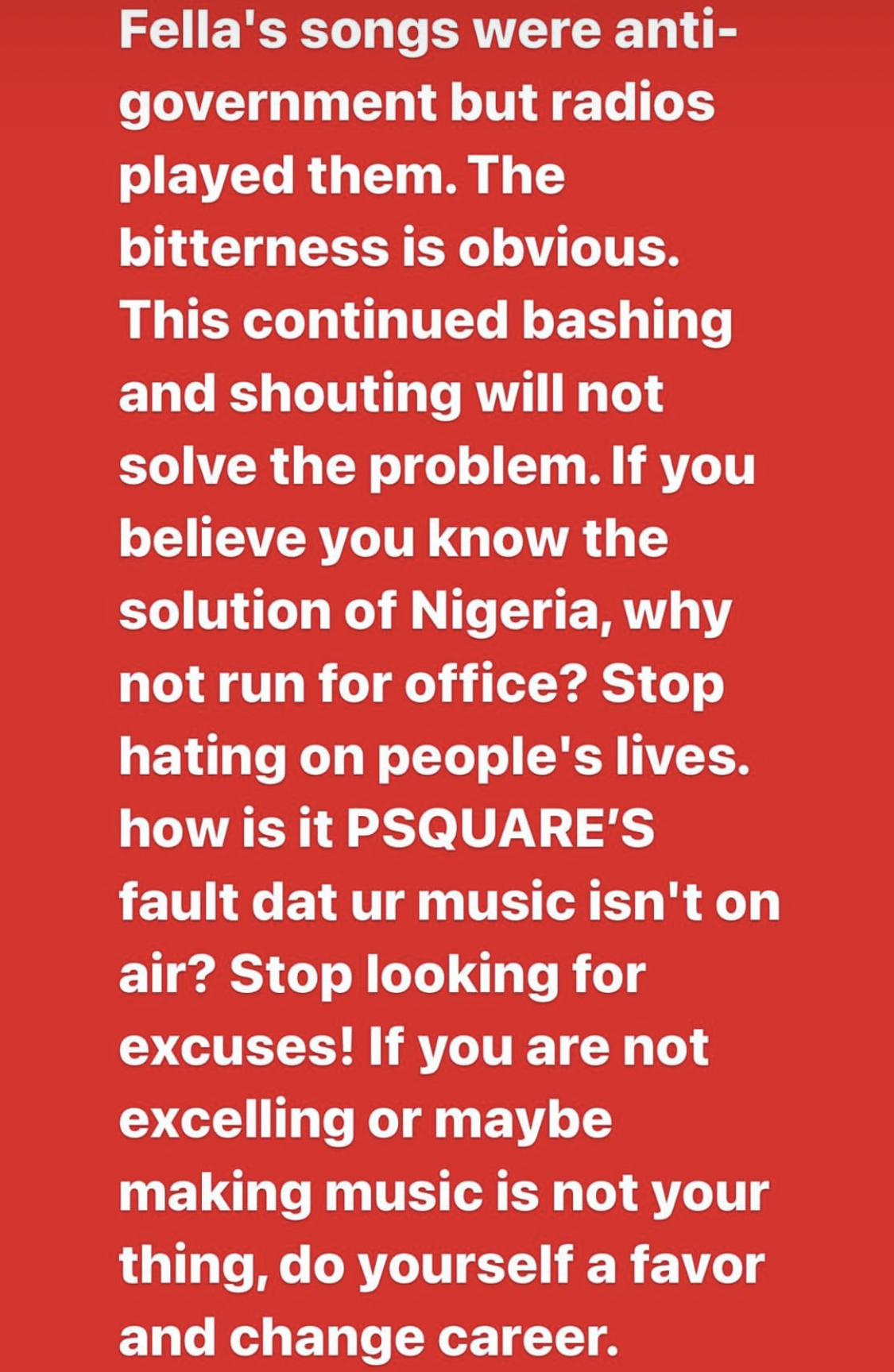 If not for your father Fela, nobody knows you - Peter Okoye blasts Seun Kuti for criticizing him over Peter Obi