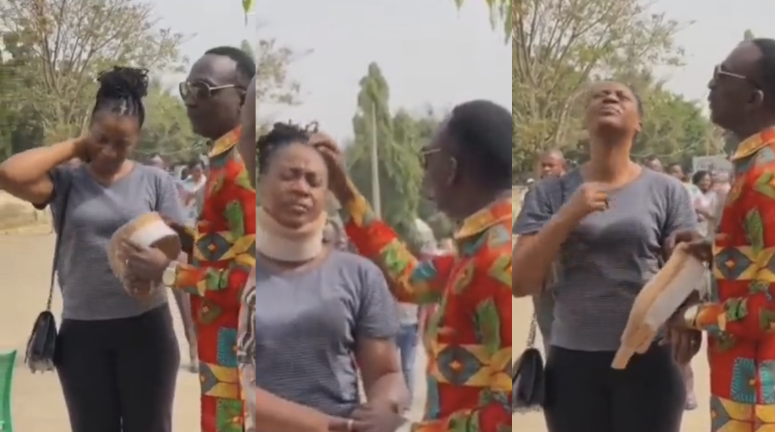 Pastor Paul Enenche performs miracle healing on voter’s neck at election polling unit [video]