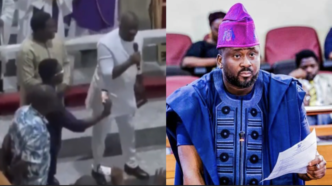 As Election Tension rises, Desmond Elliot begins speaking Igbo in church to garner votes [video]