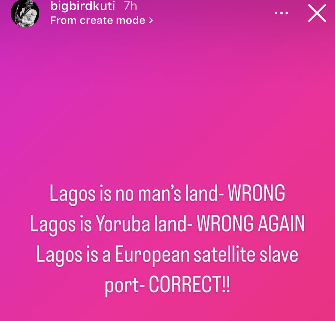 Lagos is not for Yorubas, it’s a European slave port - Seun Kuti asserts