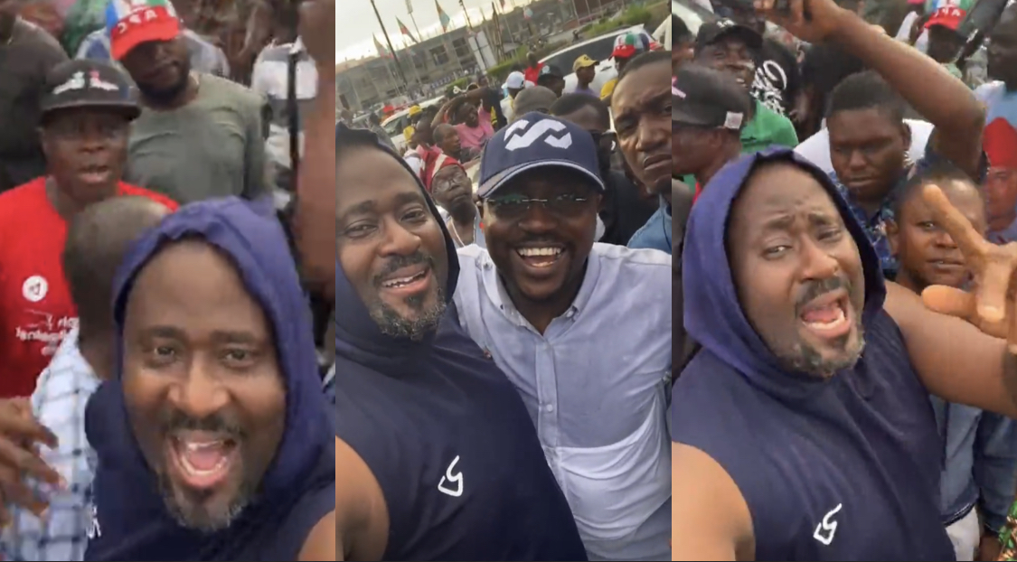 Desmond Elliot takes to the streets in celebration of Tinubu election victory [video]