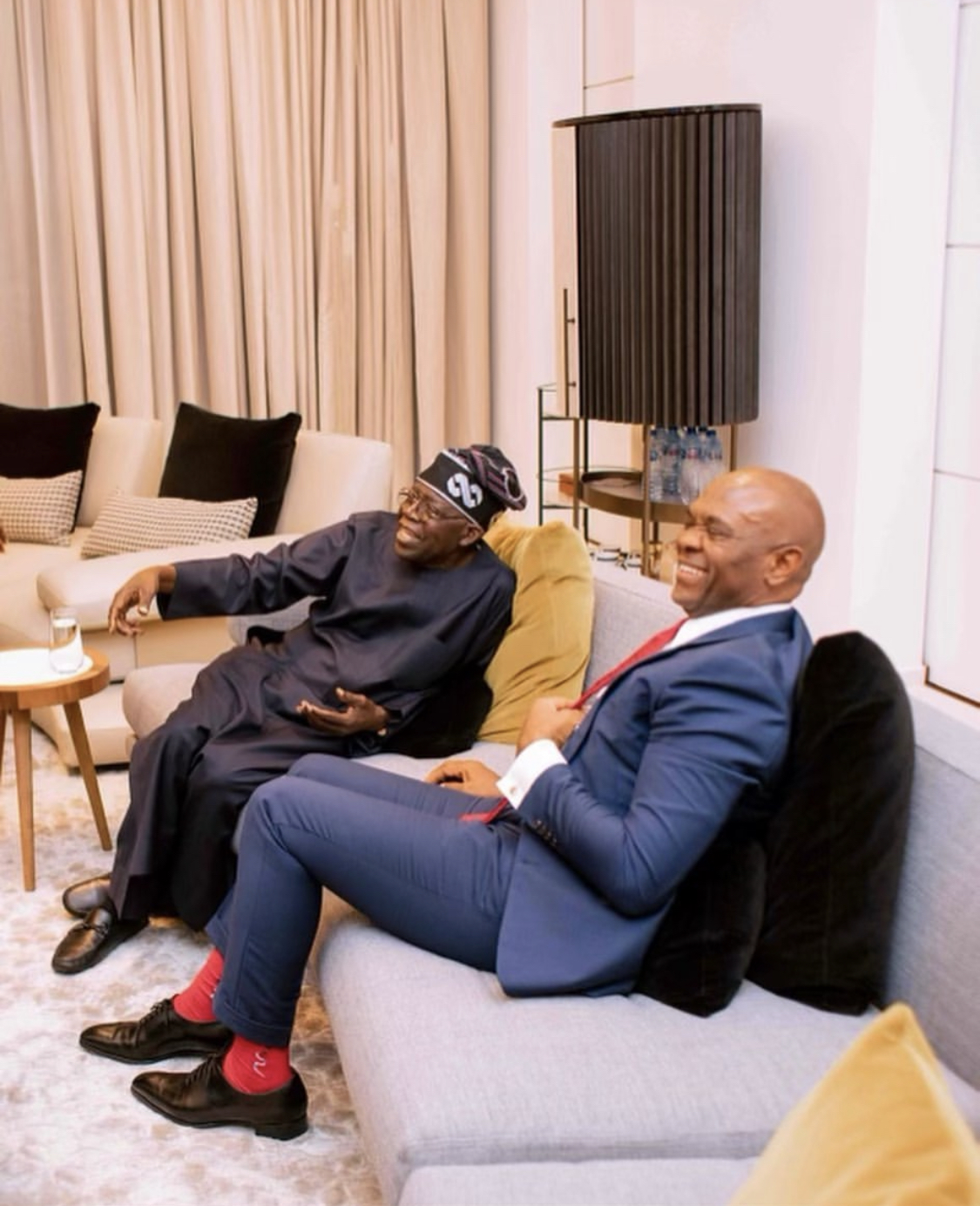 You just lost a customer - Fans blast billionaire Tony Elumelu for accepting visit from Tinubu [photos]