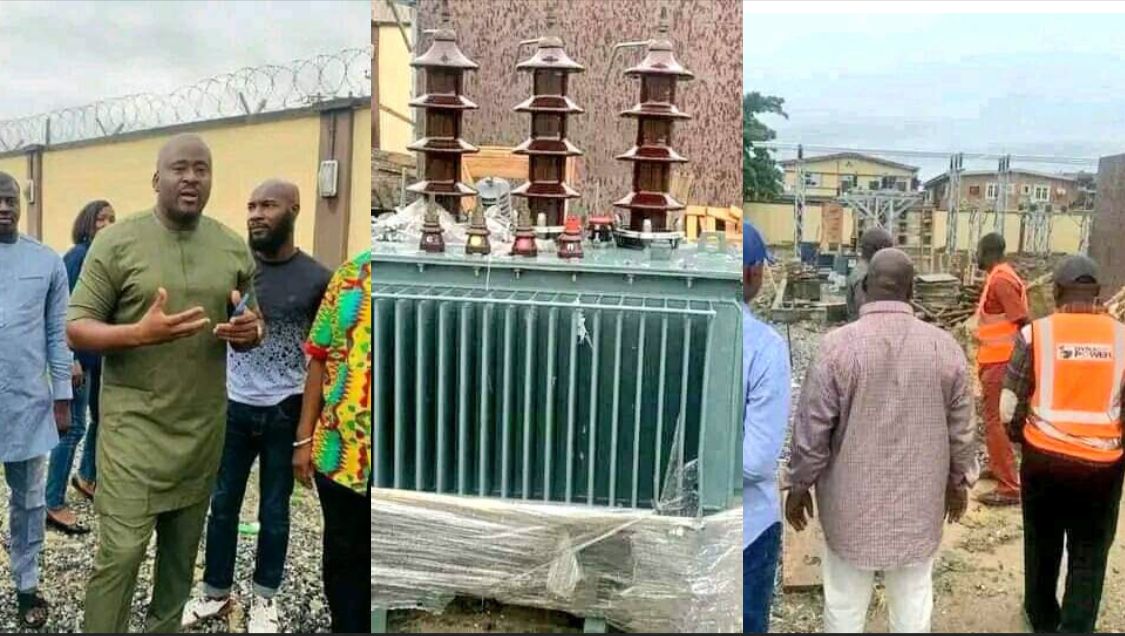 Days to Elections, Desmond Elliot hurriedly supplies transformers to constituents [photos]