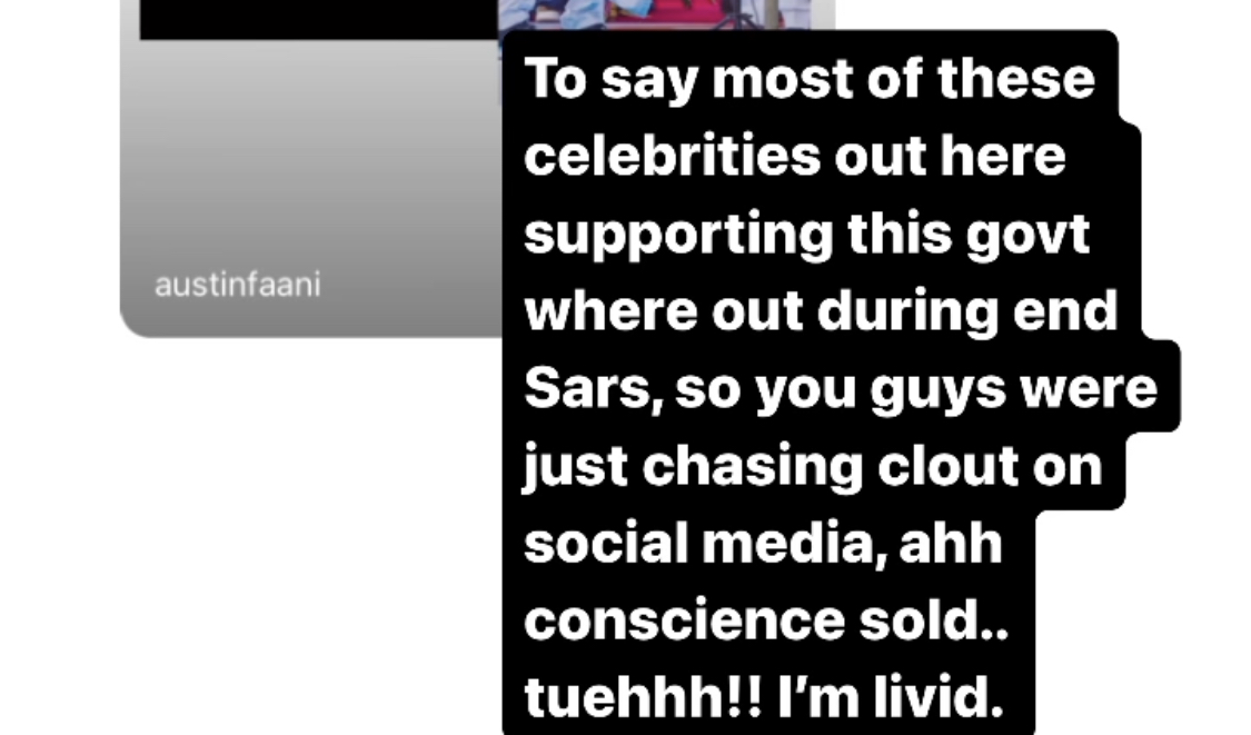 Celebrities were chasing clout during Endsars, now with Govt. - BBNaija Tega blasts colleagues