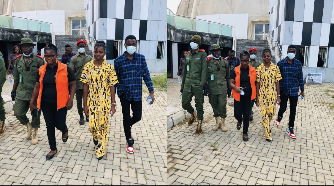 Fans Jubilate as Chef Dammy steps out with heavy security detail [photos]