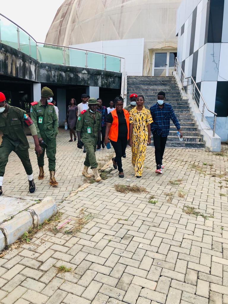 Fans Jubilate as Chef Dammy steps out with heavy security detail [photos]