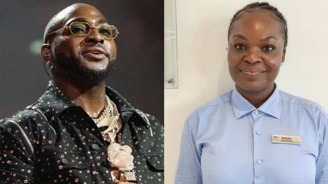 Musician Davido to Gift $10k to woman who returned $70k to customer in Lagos Hotel [photos]