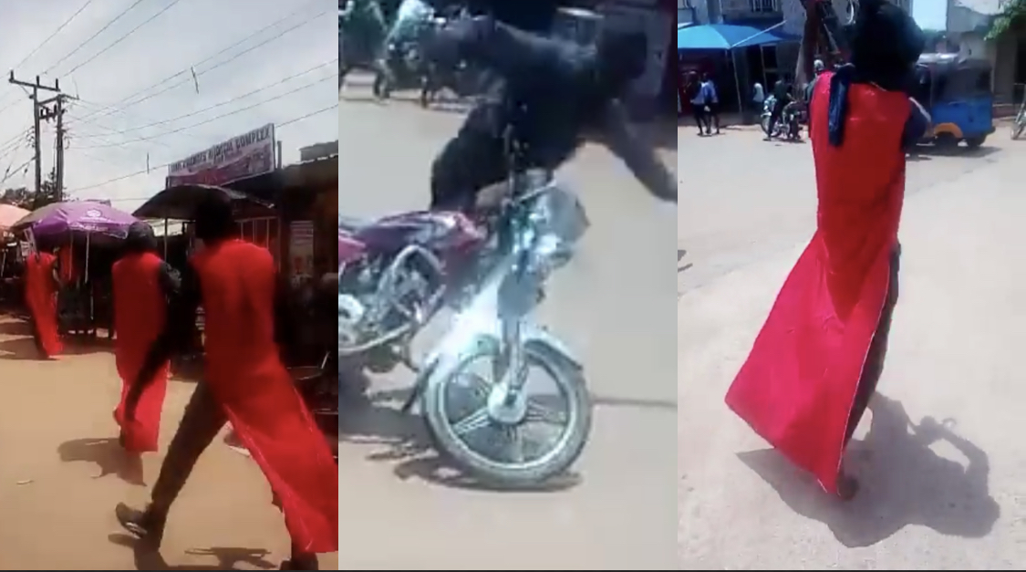 Nnamdi Kanu must be Released – Armed IPOB members storm Ebonyi Market, shoot sporadically [video]