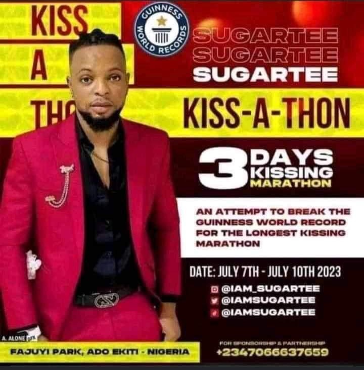 Ekiti State Government Bans Planned Guinness World Record Kissing Marathon [photos]