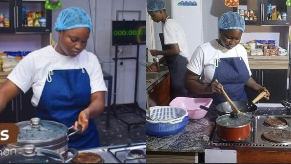 Tension as Ondo Chef Deo Crosses 15 hours on her way to 150 hour cook-a-thon record [video]