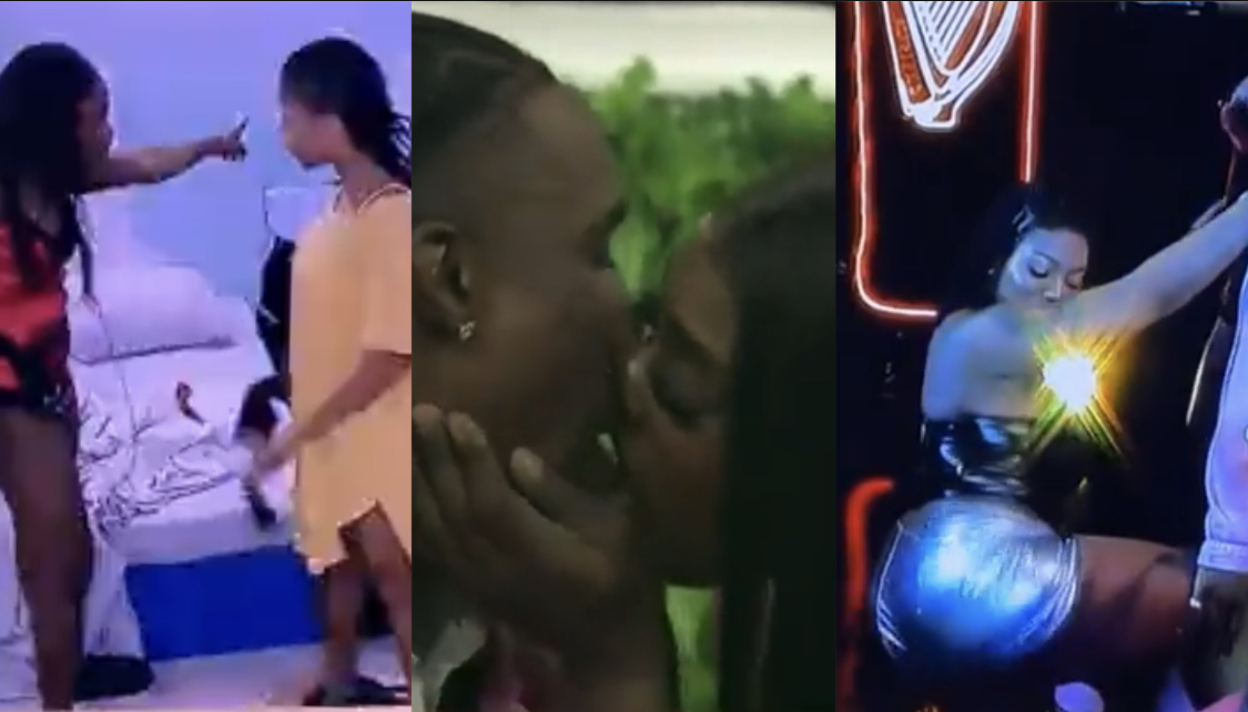 Uriel Kisses Neo, Venita and Illebaye clash [Watch BBNaija All stars Saturday Night Party highlights]