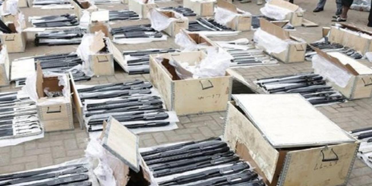 Nigerian Customs Intercepts Massive Container with Weapons headed for South East [photos]