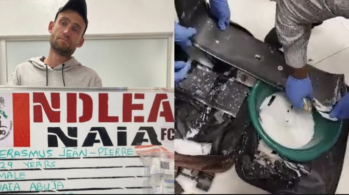 NDLEA Nabs South African man with 2.6KG of Cocaine at Abuja Airport [video]