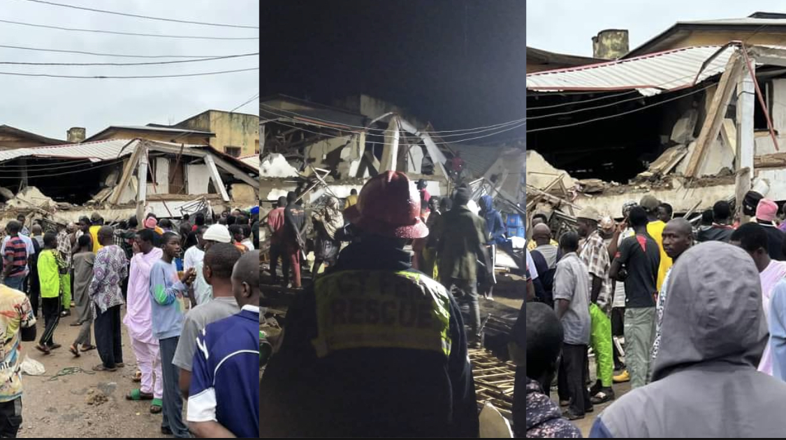 Many Feared dead, others trapped as multi storey building collapses in Abuja [photos]