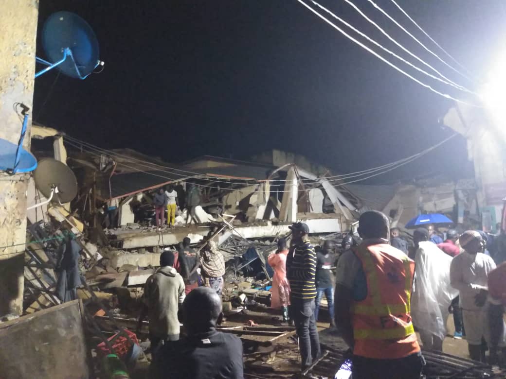 Many Feared dead, others trapped as multi storey building collapses in Abuja [photos]