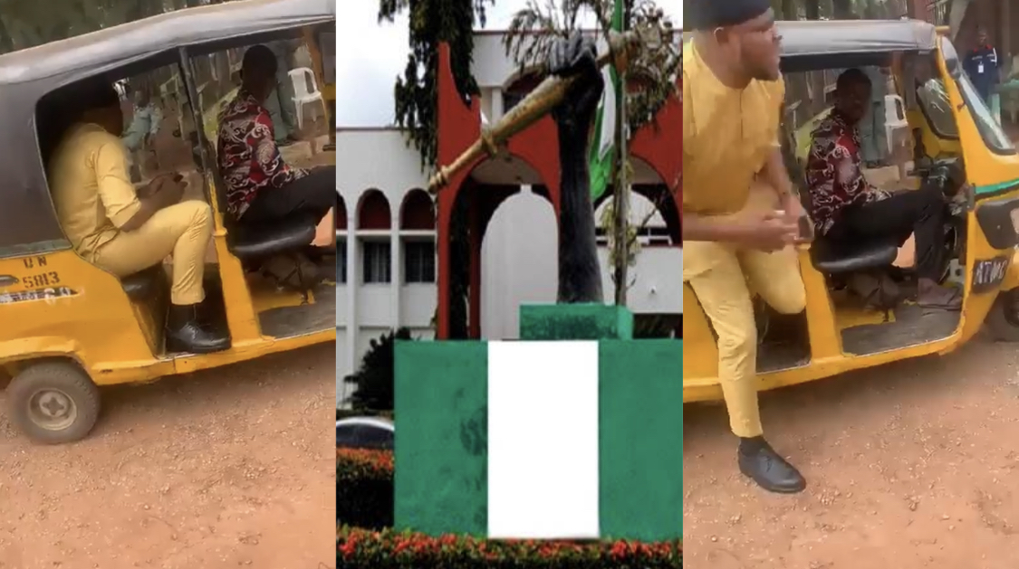 Anambra Lawmaker denied entry to state assembly after arriving in Keke Na Pep [video]