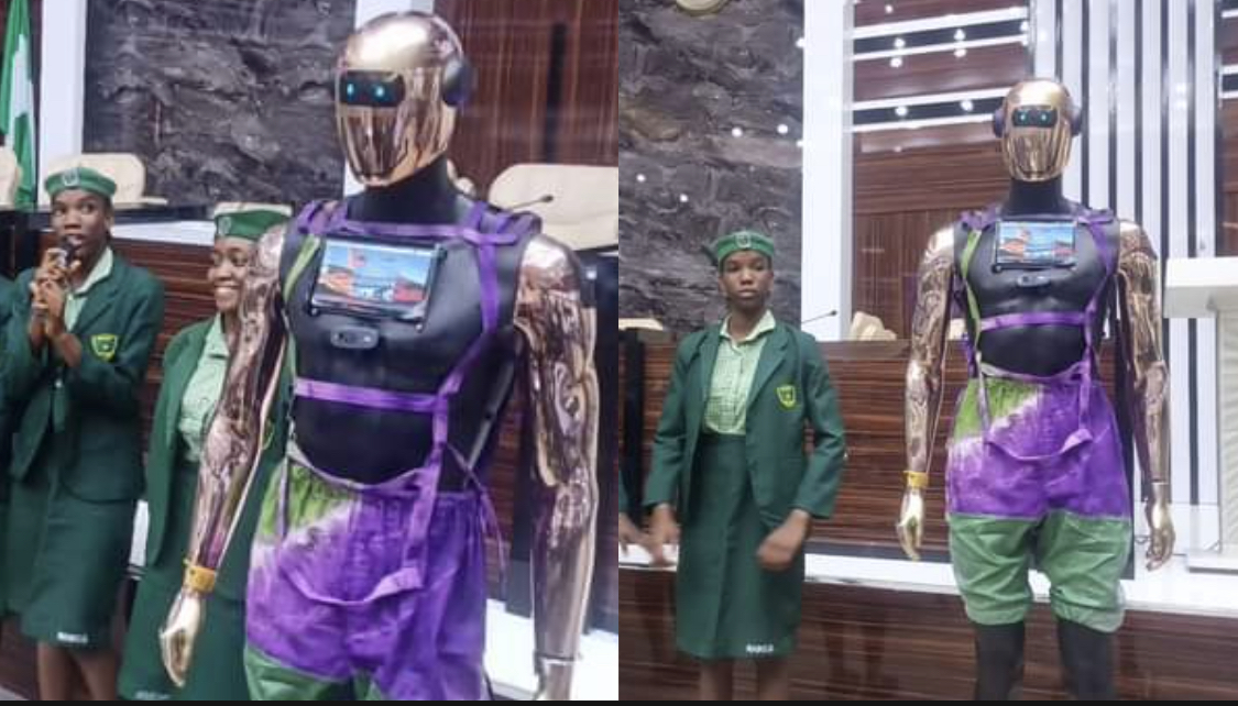 FGGC Sagamu Students Build Humanoid Robot named “Kiki Saggy” [video]