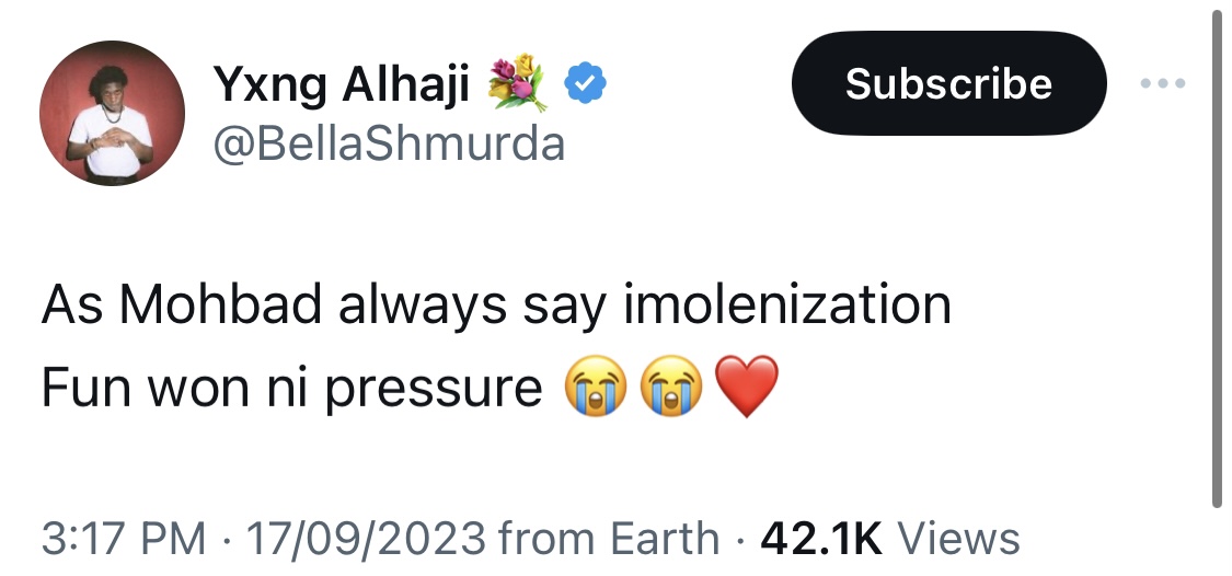 Sam Larry, Naira Marley should be arrested over Mohbad’s death unless there would be war - Bella Shmurda roars [photos]