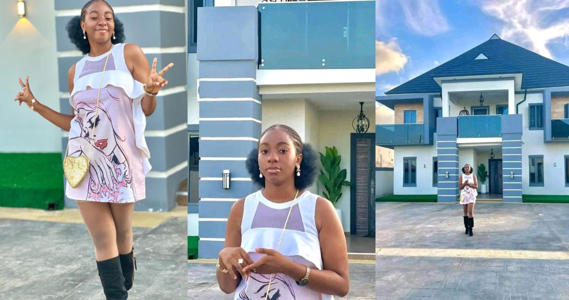 15-year-old actress Adaeze Onuigbo buys palatial mansion [photos]