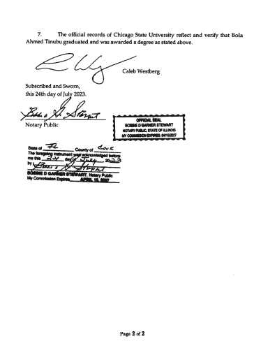 Affidavit 2