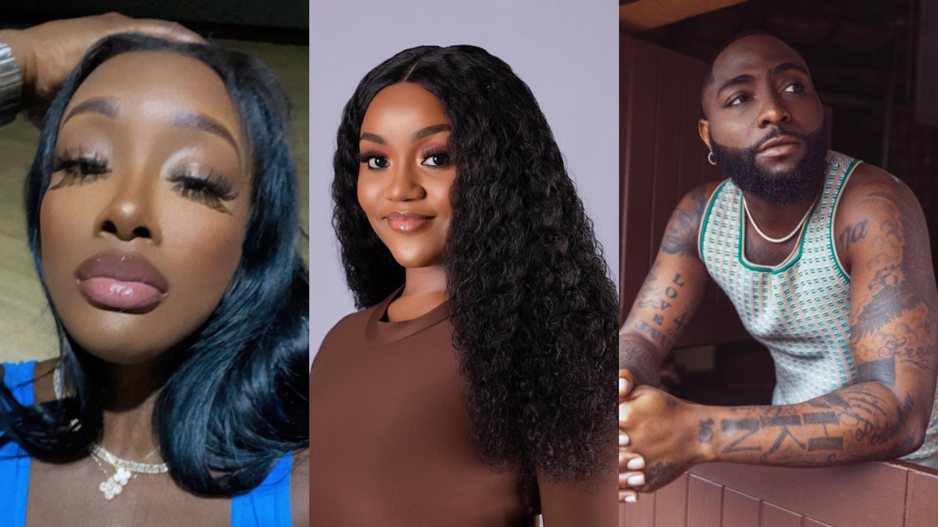 Davido’s alleged side chick, Anita Brown reacts as Chioma welcomes twin babies