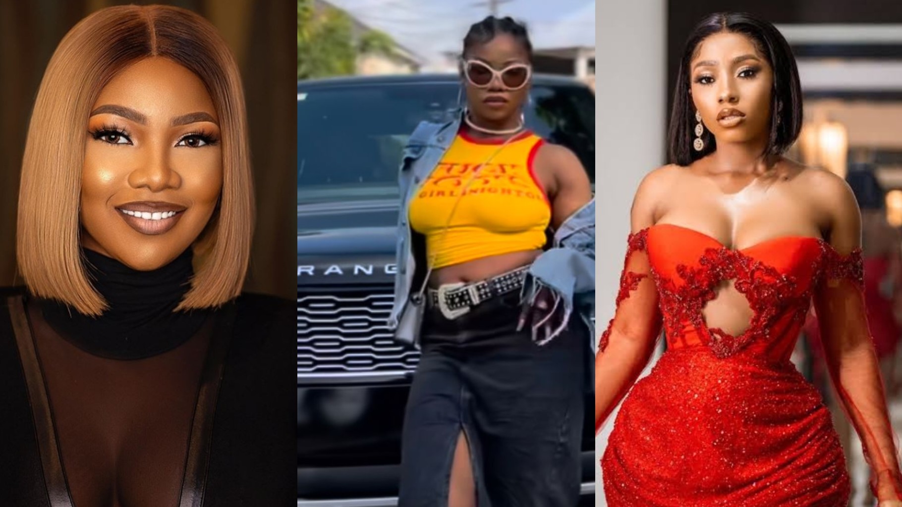 “Copy cat” – Fans blast Tacha for imitating Mercy Eke’s Range Rover video (watch)