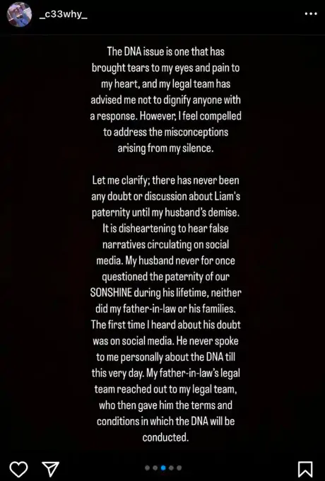 Late Mohbad’s wife slams her father-in-law 3 DBB7CAE4 FEAB 4EF3 8B1A 8C5ACE4BE5FC