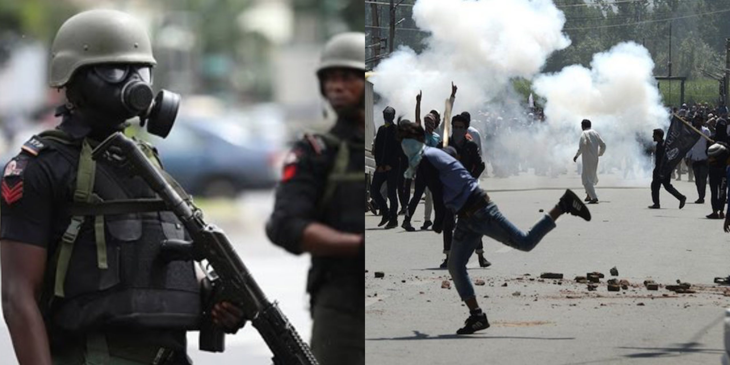 Police teargas Nigerians protesting hardship