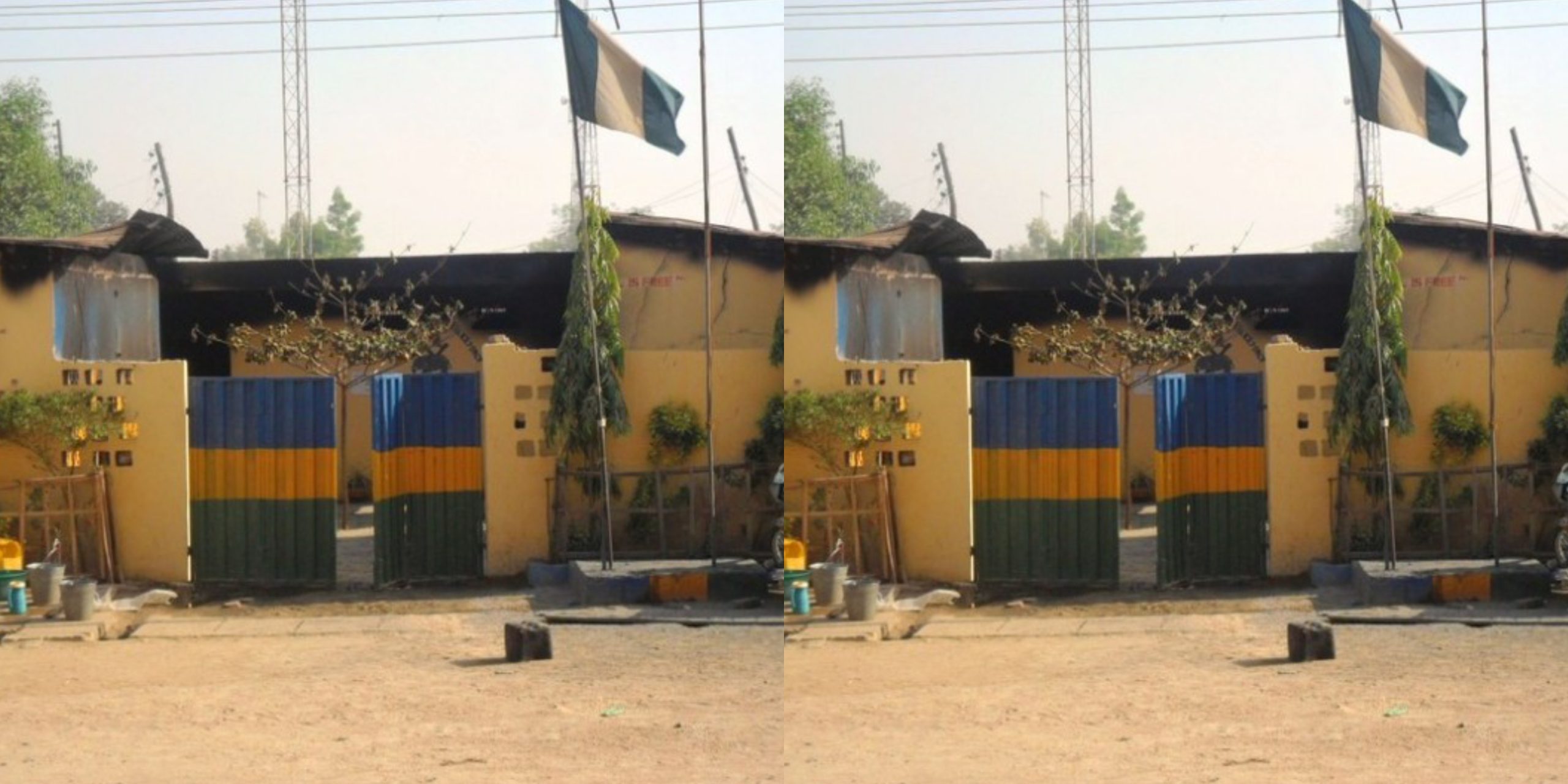 Fire guts police station in Kano