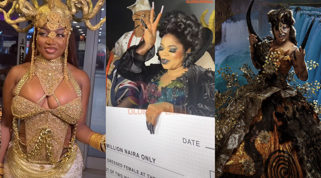 Bobrisky defeats rival Papya Ex, other celebrities to win Best Dressed Female at movie premiere [video]