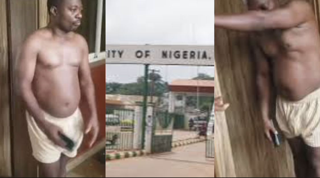 UNN Lecturer Caught trying to sleep with Female Married Student [video]