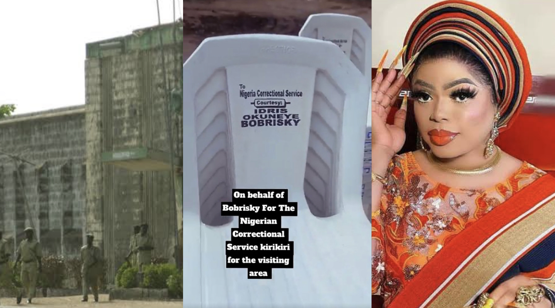 Bobrisky Reportedly donates brand new chairs to Kirikiri Prison [photos]