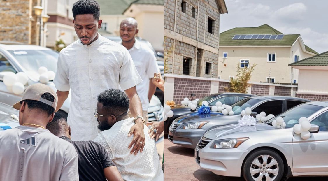 Gospel Singer Moses Bliss gifts 3 cars to Artistes under his label [video]