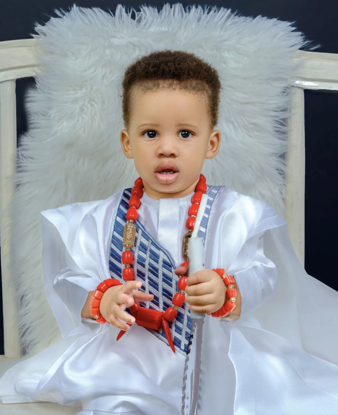 Actor Yul Edochie finally unveils son with second wife Judy Austin as he turns 1 year old [photos]