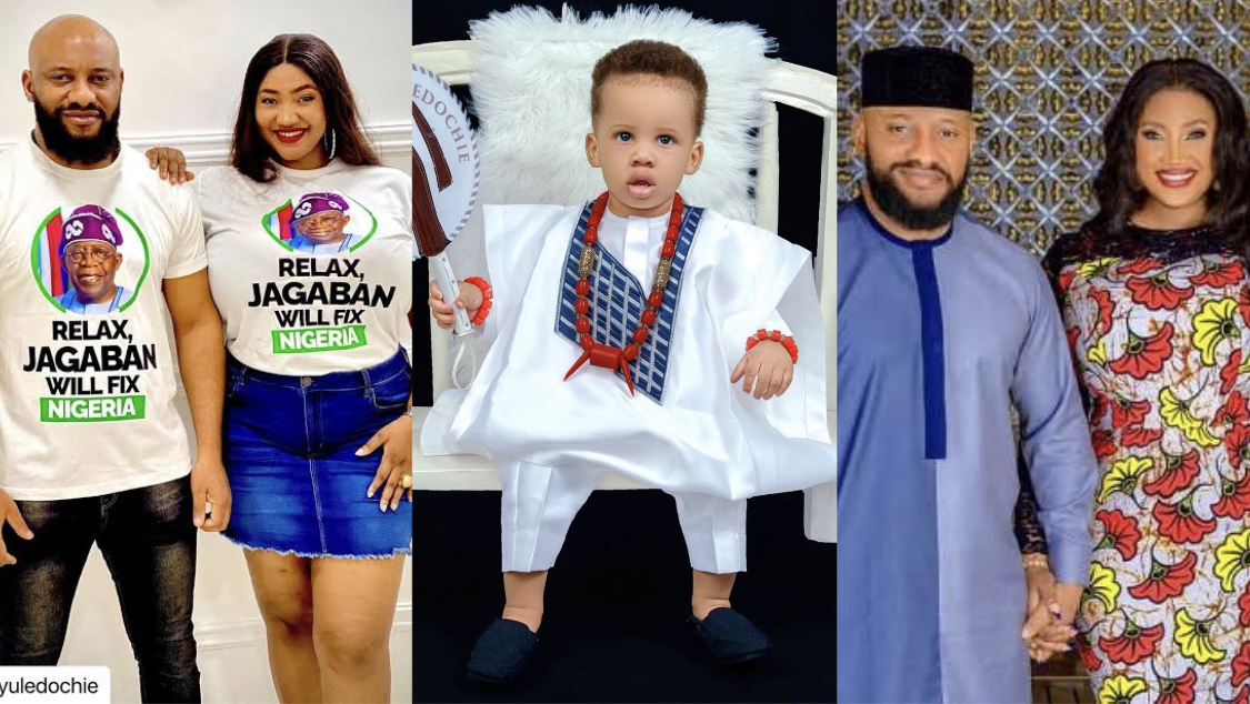 Actor Yul Edochie finally unveils son with second wife Judy Austin as he turns 1 year old [photos]