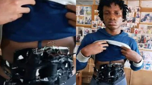 Man caught in Plateau bank with bomb strapped to chest