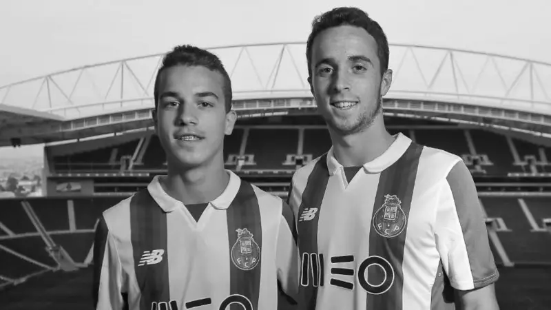 Diogo Jota and his brother, Andre Jota 