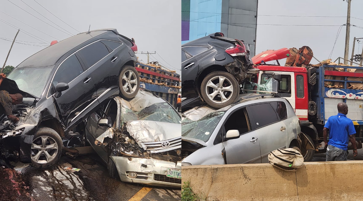 Family survives ghastly car accident at Otedola bridge